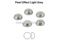 Preciosa, cabochon perla cristal, light grey, 4mm - x4