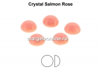 Preciosa, cabochon perla cristal, salmon rose, 6mm - x4
