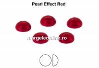 Preciosa, cabochon perla cristal, red, 6mm - x4