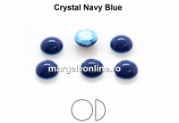 Preciosa, cabochon perla cristal, navy blue, 6mm - x4