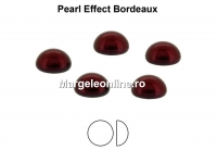 Preciosa, cabochon perla cristal, bordeaux, 6mm - x4