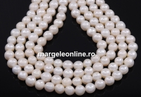 Sirag Perle de cultura - 6.5-7mm, alb