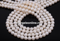 Sirag Perle de cultura - 7-7.5mm, alb