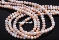 Sirag Perle de cultura - 6.5x5mm, multicolore