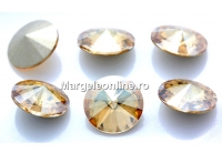 Ideal crystals, rivoli, golden shadow, 10mm - x4