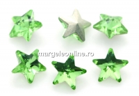 Ideal crystals, fancy star, peridot, 10mm - x1