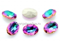 Ideal crystals, fancy oval, pink scarabeus, 14x10mm - x1