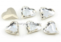 Ideal crystals, fancy inima, crystal, 9x8mm - x2