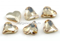 Ideal crystals, fancy inima, golden shadow, 9x8mm - x2