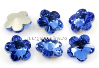 Ideal crystals, fancy floare, sapphire, 10mm - x1