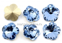 Ideal crystals, fancy floare, light sapphire, 10mm - x1