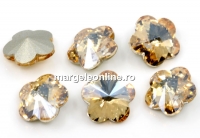 Ideal crystals, fancy floare, golden shadow, 10mm - x1