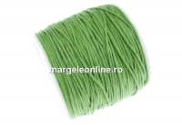 Bobina snur ata cerata, verde pastel, 1mm - 82m