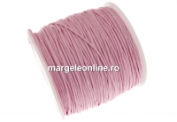 Waxed cord spool, pastel pink, 1mm - 82m
