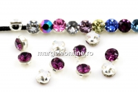 Swarovski, chaton mesh montees amethyst, 2.6mm - x20