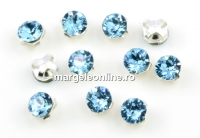 Swarovski, chaton mesh montees aquamarine, 2.6mm - x20