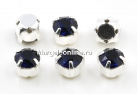 Swarovski, chaton montees dark indigo, 4.5mm - x20