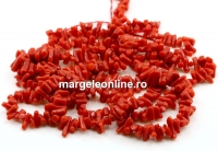 Margele Coral natural Sardinia, rosu somon, grad A+, 5-8mm