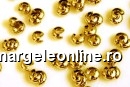 Crimp, gold plated 925 silver, 4.5mm - x2