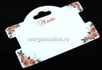 Carton martisor pentru bratari, Roses, 10x7cm- x20