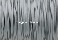 Bobina snur matase cerata pentru bratari, gri, 1mm - 90m