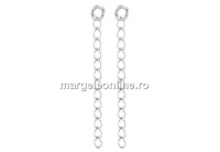 Extension chain, silver 925, 54mm - x2