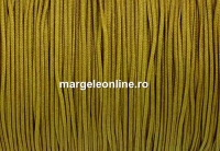 Bobina snur matase pentru bratari, olive auriu, 1mm - x100m