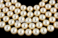 Ideal premium pearls, light gold, 4mm - x100