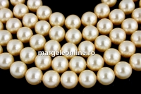 Perle Ideal premium, light gold, 8mm - x50