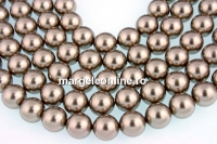 Ideal premium pearls, bronze, 8mm - x50