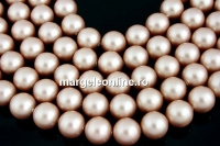 Ideal premium pearls, powder almond, 8mm - x50