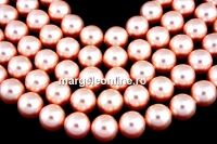Ideal premium pearls, peach, 4mm - x100