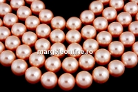 Ideal premium pearls, rose peach, 8mm - x50