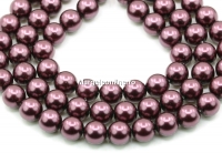 Ideal premium pearls, light burgundy, 2mm - x100