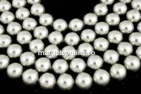 Ideal premium pearls, light grey, 6mm - x50