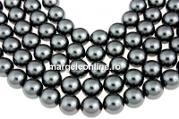 Ideal pearls premium, dark grey, 6mm - x50