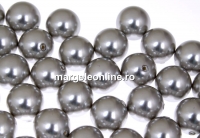 Ideal single hole pearls, light grey, 12mm - x2