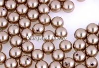 Perle Ideal cu un orificiu, bronze, 8mm - x2