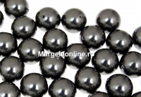 Ideal single hole pearls, black, 10mm - x2