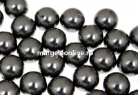 Ideal single hole pearls, black, 12mm - x2