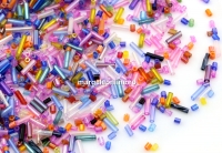 Margele de nisip, mix tubular 2-7mm - x100g