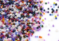 Sand beads, mix pearlescent 2mm - x100g