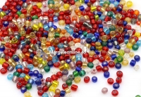 Margele de nisip, mix silver line, 4mm - x100g