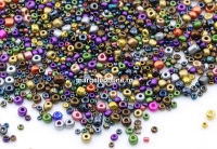 Sand beads, mix powder line, 2-4mm - x100g