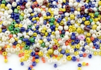 Sand beads, mix pearlescent 2-4mm - x100g