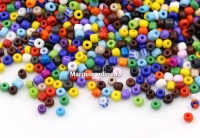 Margele de nisip, mix opac 4mm - x100g