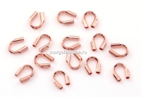 Accesoriu fir, wireguard, argint 925 placat cu aur roz, 4.5mm - x2