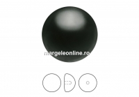 Preciosa, cabochon perla cristal, magic black, 16mm - x2