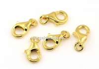 Incuietoare carabina clasica , argint 925 placat cu aur, 9.5x6mm - x1