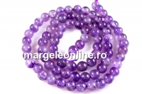 Margele Ametist, rotund, 3.5mm